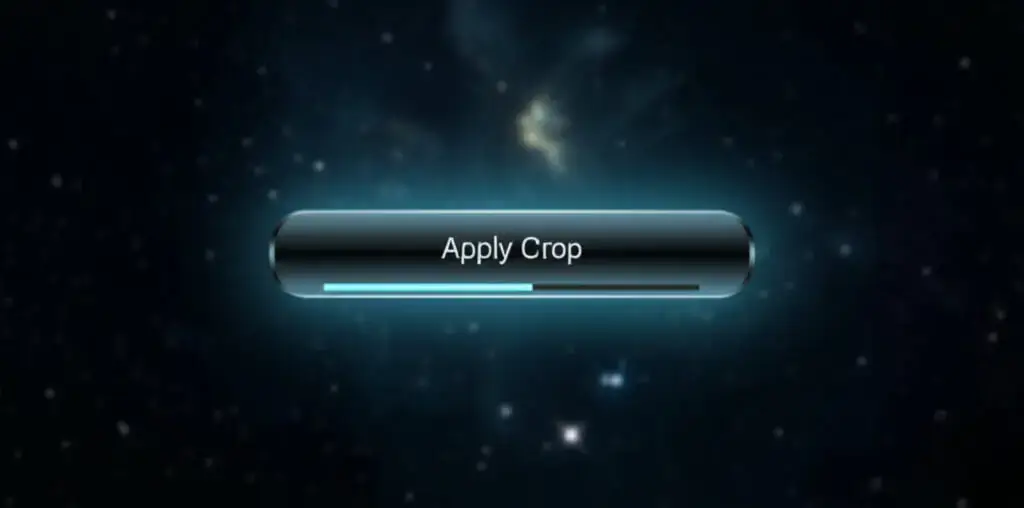 Apply Crop button being clicked to process the document.