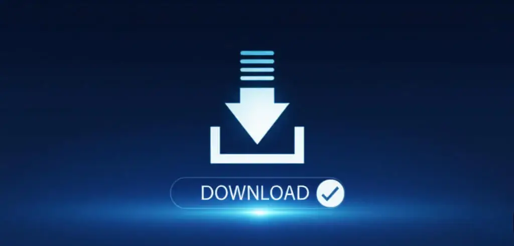 Successful cropped PDF file download button with a checkmark.