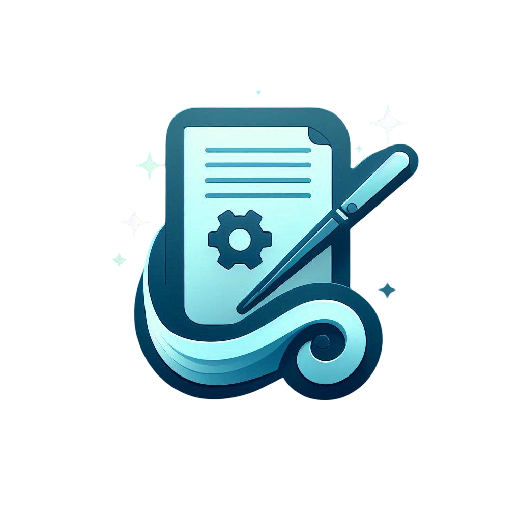 An icon of a document with a gear and a pen, representing the powerful and easy-to-use PDF editing and management tools.
