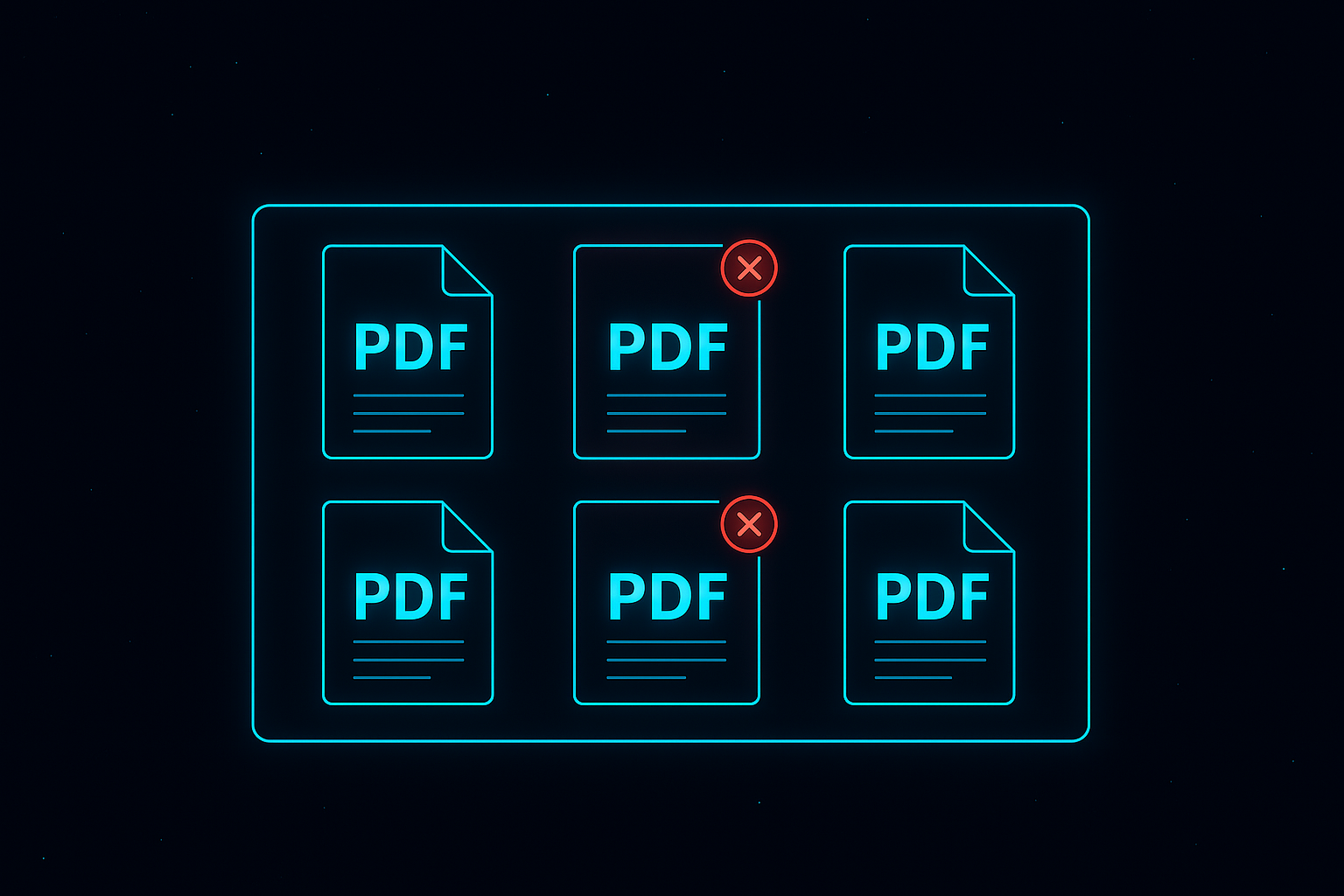 Selecting individual PDF pages for removal by clicking thumbnails.