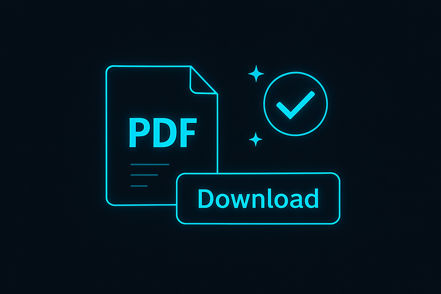 Successfully downloading the merged PDF file from the online tool