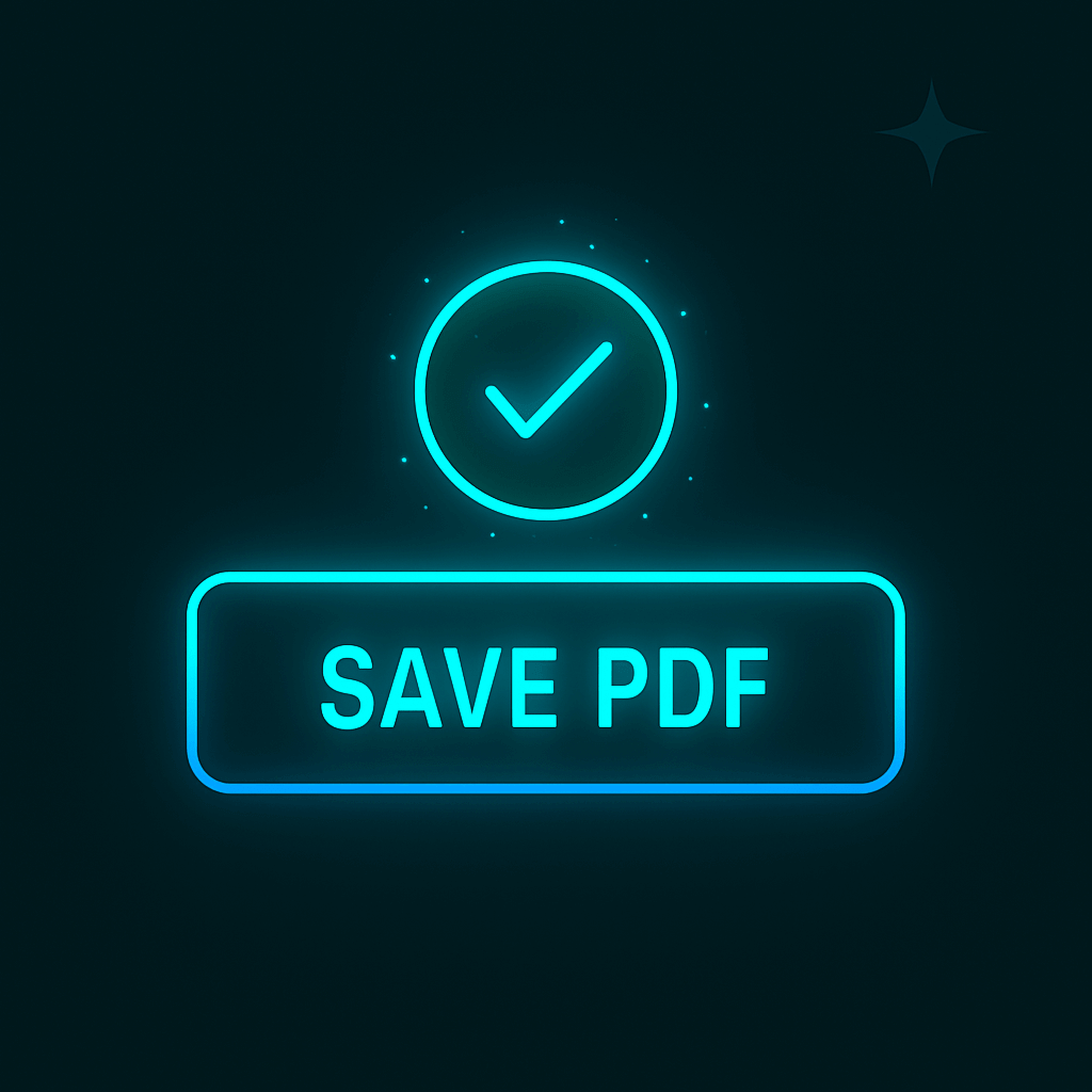 Successfully saving and downloading the signed PDF file