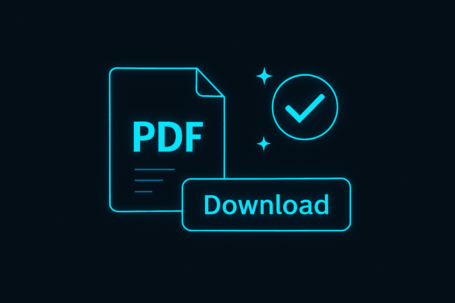 Successful download screen for the merged PDF file.